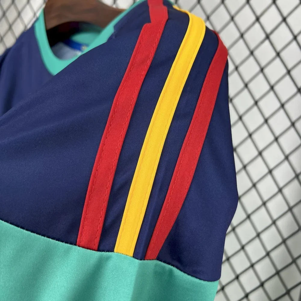 Camiseta España 10-11, Portero Azul/verde, (Versión Retro)