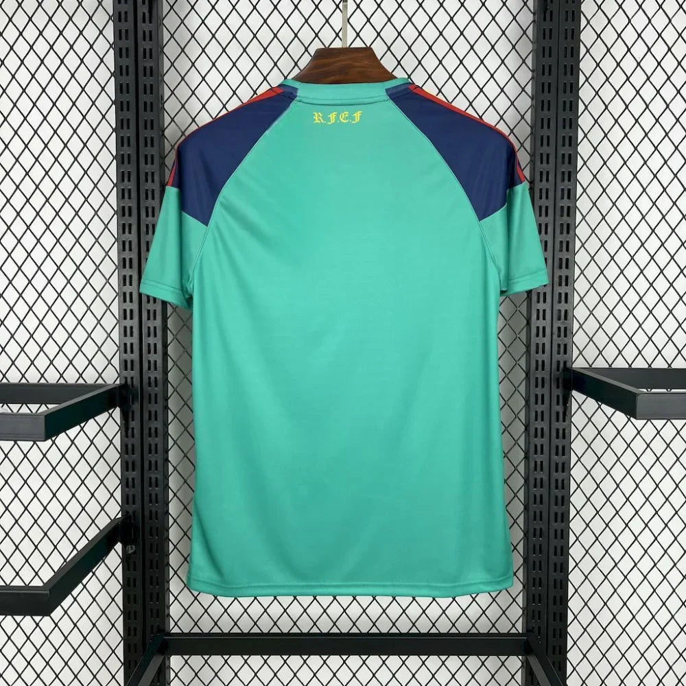 Camiseta España 10-11, Portero Azul/verde, (Versión Retro)