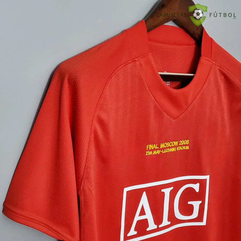 Camiseta Manchester United 07-08, Local (Versión Retro)