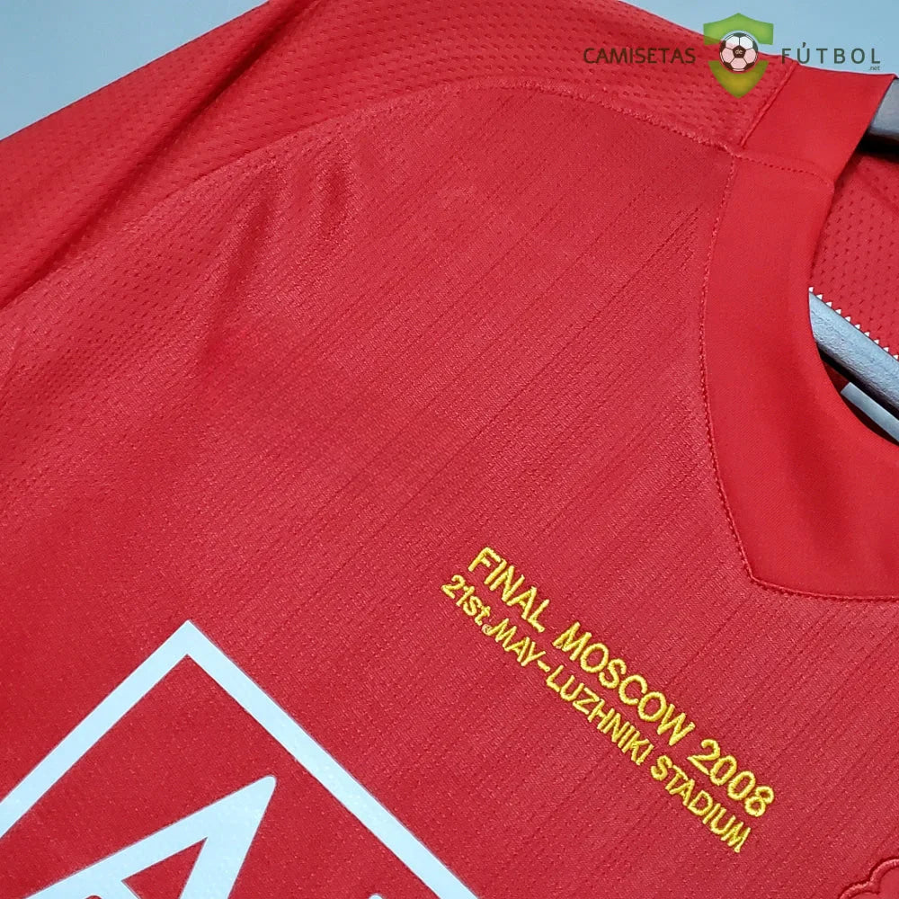 Camiseta Manchester United 07-08, Local (Versión Retro)