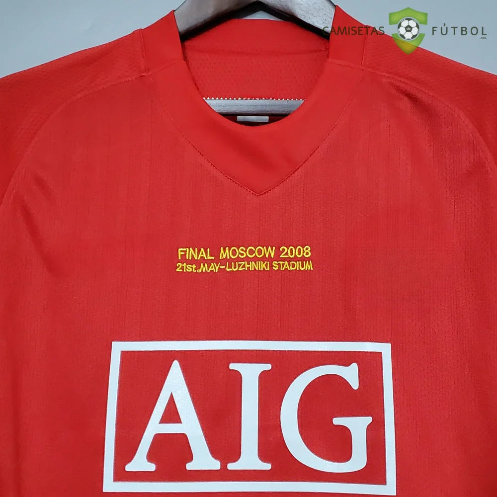 Camiseta Manchester United 07-08, Local (Versión Retro)