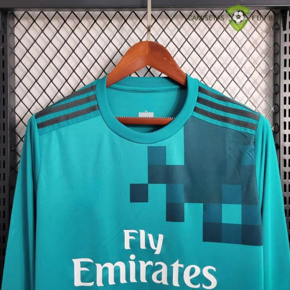 Camiseta R.M. 17-18, 3ª Equipacion, Manga Larga (Versión Retro)