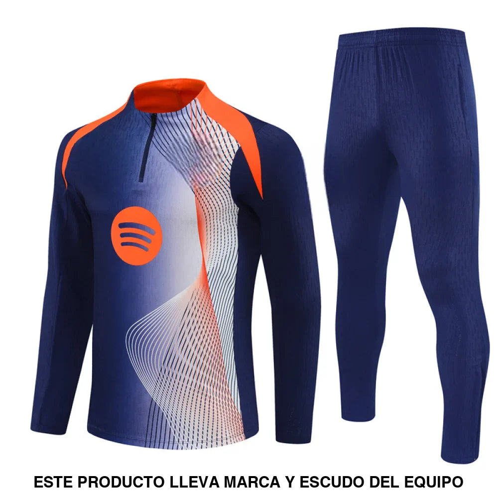 Chandal Barcelona 25-26, media cremallera, Modelo 9 (ENTREGA EN 24-72 HORAS)