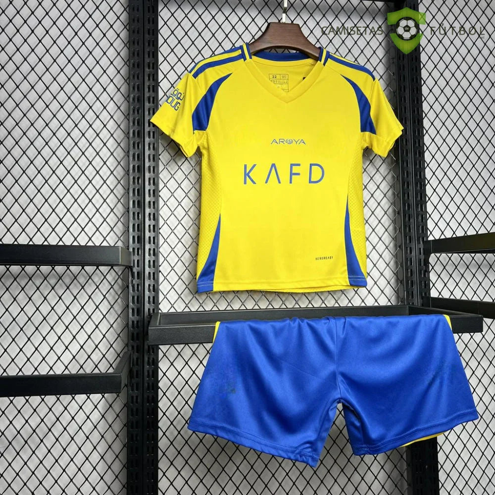 Equipación Al-Nassr 24-25, Local, Niño (ENTREGA EN 24-72 HORAS)