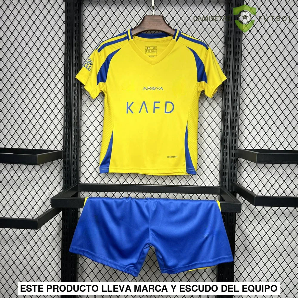 Equipación Al-Nassr 24-25, Local, Niño (ENTREGA EN 24-72 HORAS)