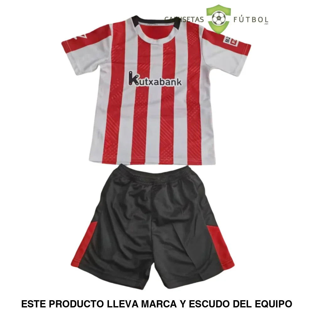 Equipación Athletic de Bilbao 24-25, Local, Niño