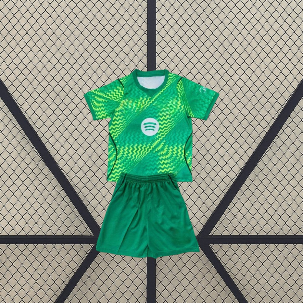 Equipación Barcelona 26-27, Portero Verde, Niño