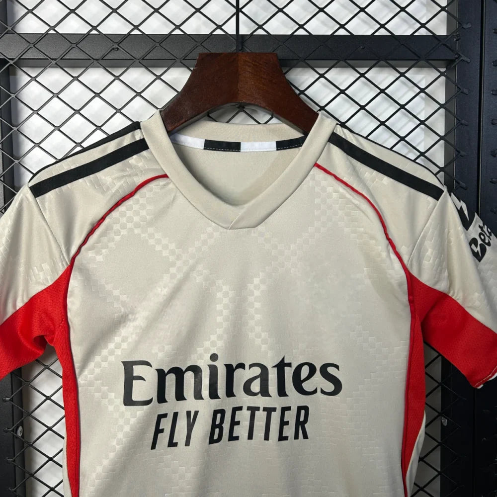 Equipación Benfica 25-26, Visitante Beige, Niño