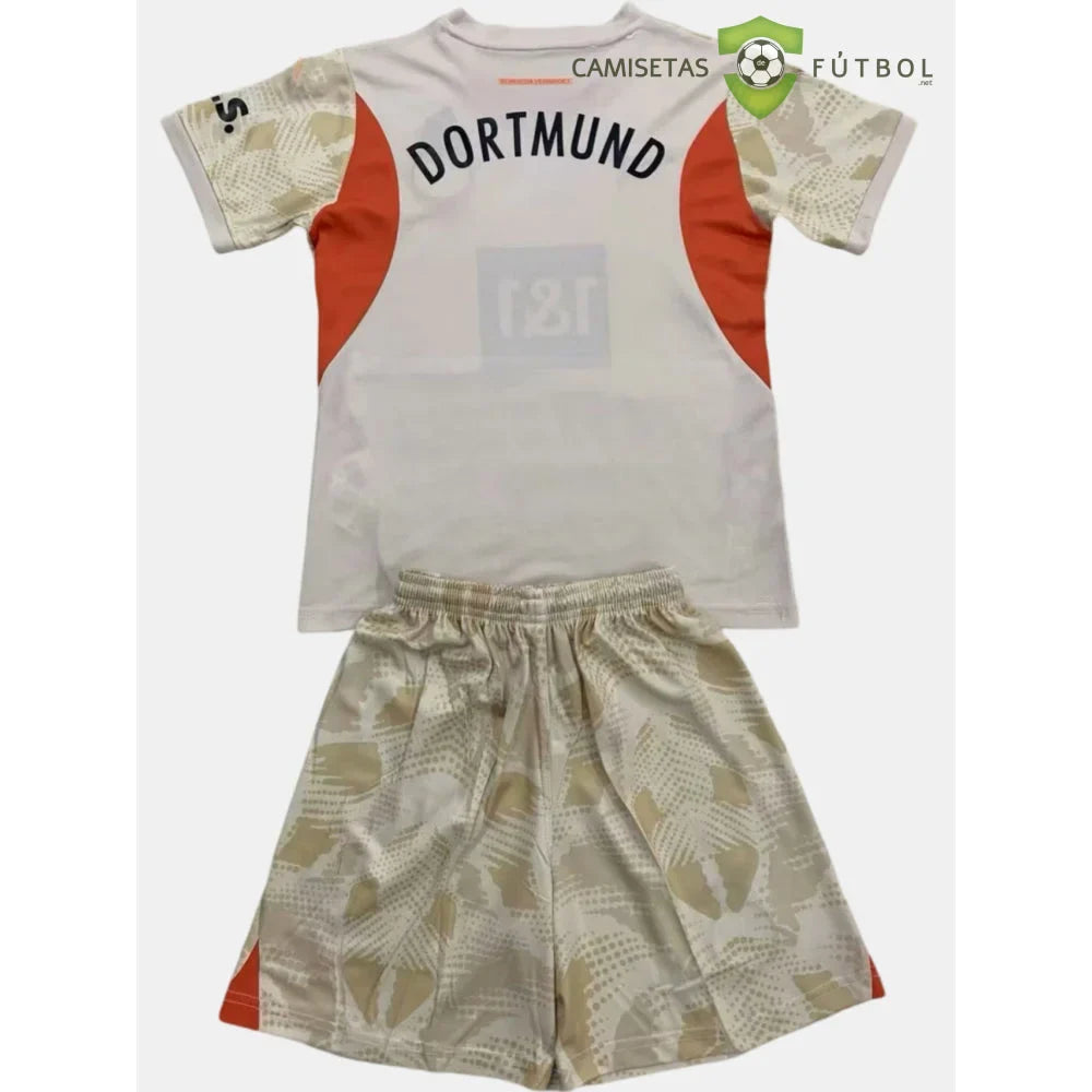 Equipación Borussia Dortmund 24-25, Portero Beige, Niño