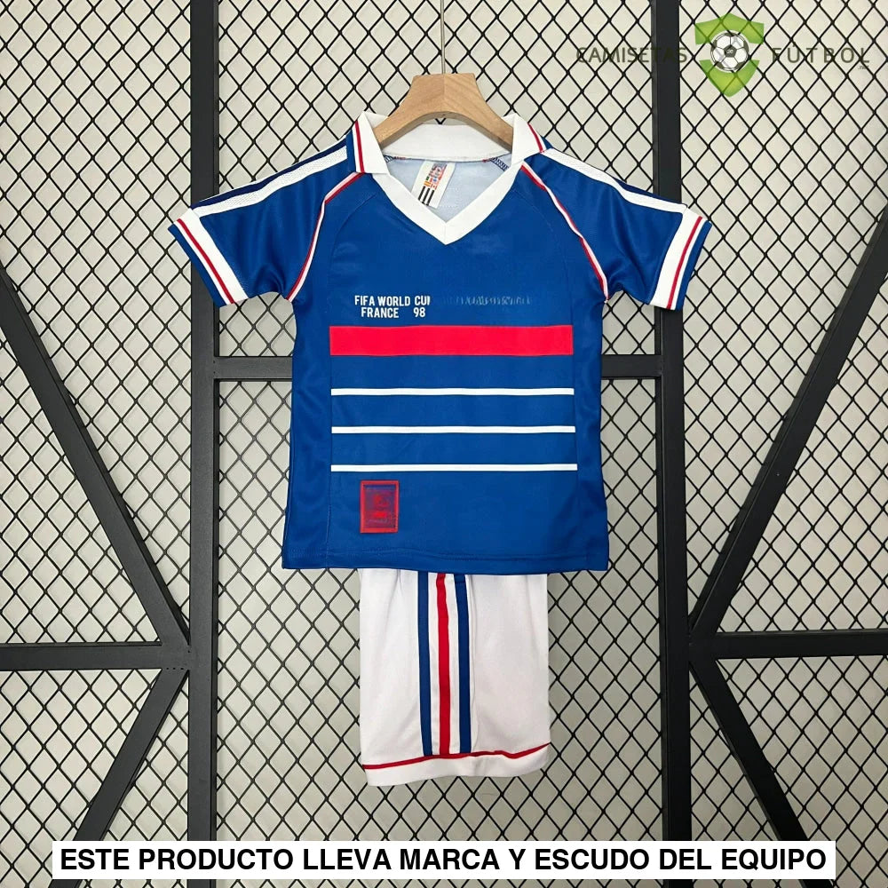 Equipación Francia 98-99, Local, Niño (Versión Retro)
