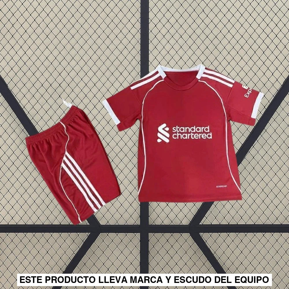 Equipación Liverpool 25-26, Local, Niño