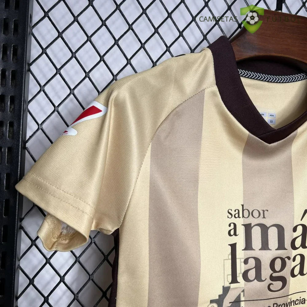 Equipación Malaga 24-25, 3ª Equipación, Niño  (Lleva personalización La liga) (ENTREGA EN 24-72 HORAS)