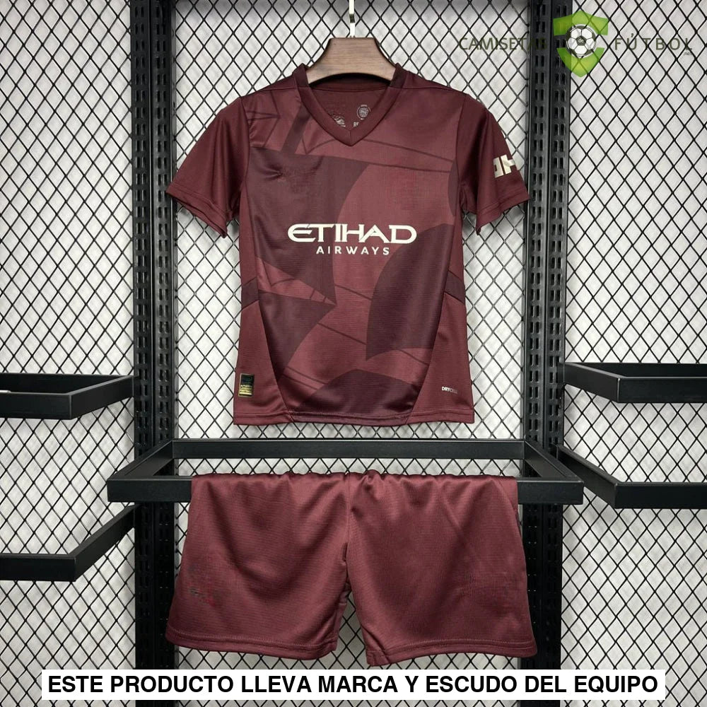 Equipación Manchester City 24-25, 3ª Equipacion, Niño