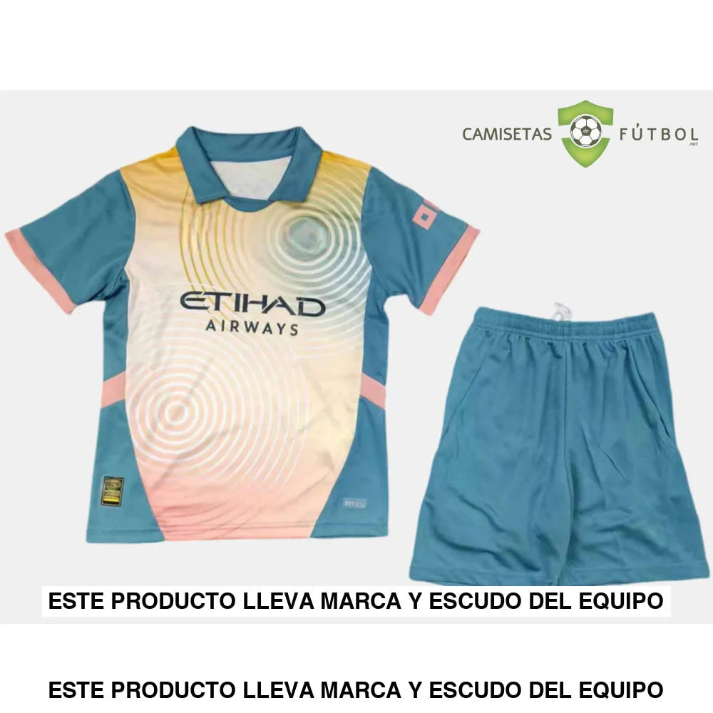 Equipación Manchester City 24-25, 4ª Equipacion, Niño