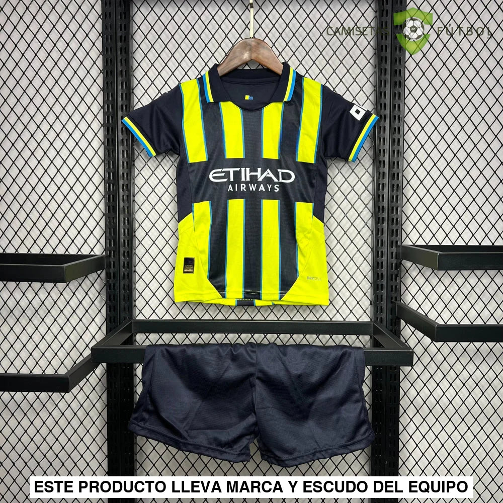 Equipación Manchester City 24-25, Visitante, Niño
