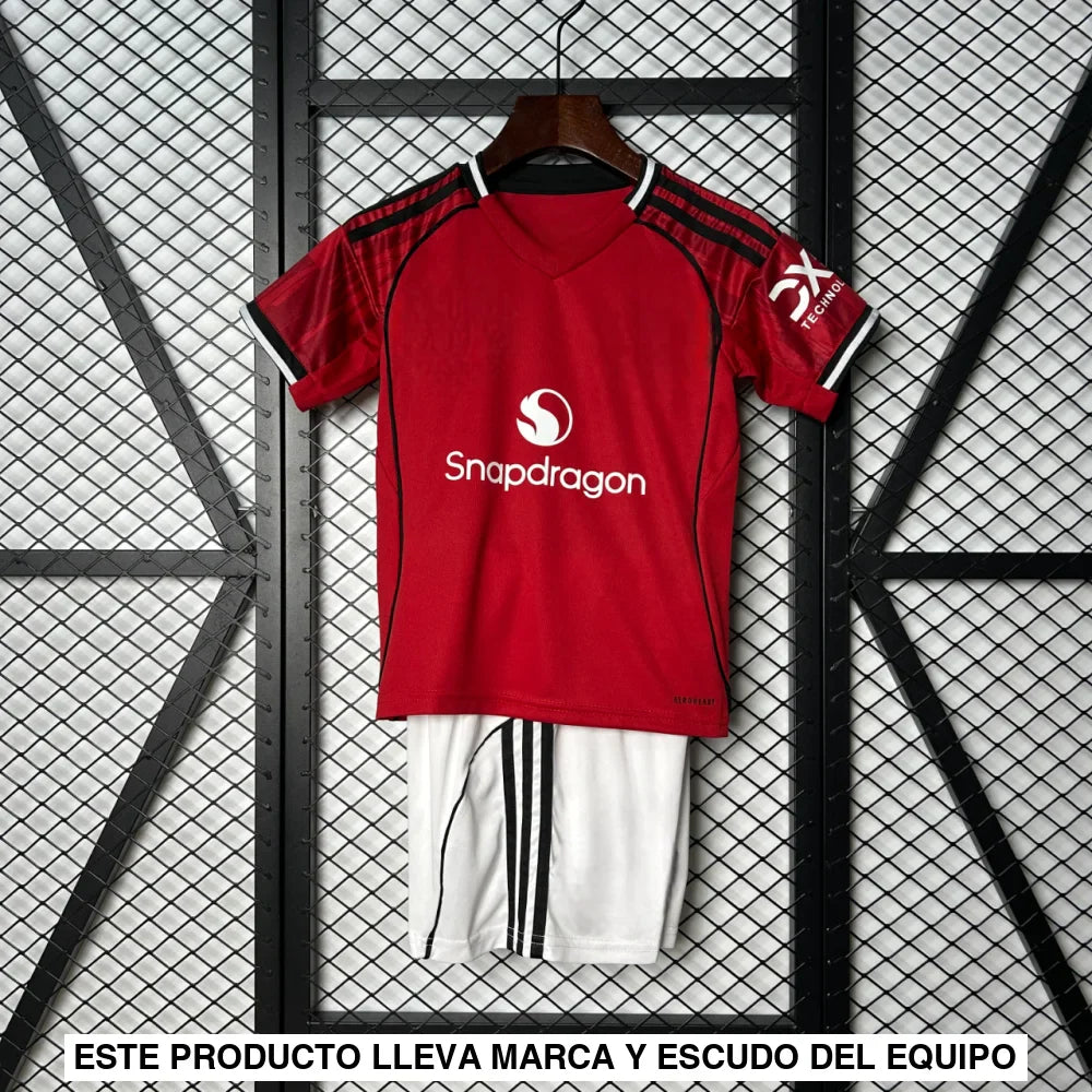 Equipación Manchester United 25-26, Local, Niño