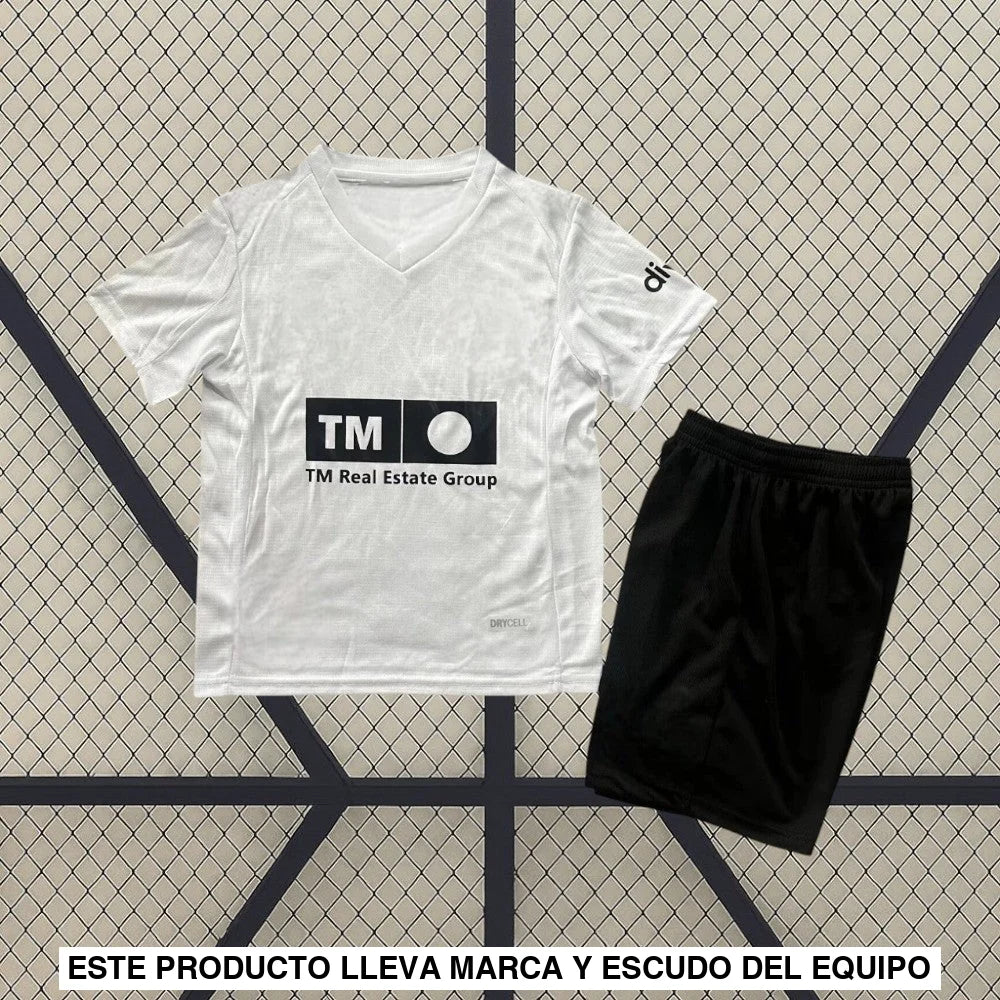 Equipación Valencia 25-26, Local, Niño (ENTREGA EN 24-72 HORAS)